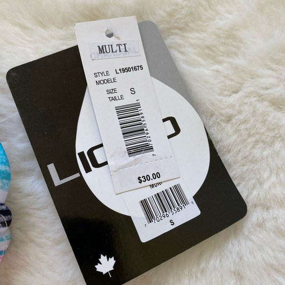 3/$25 NWT Liquid Bikini Top Multi Colored - Picture 4 of 5